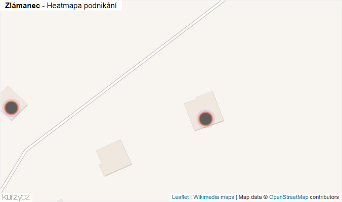 Mapa Zlámanec - Firmy v obci.