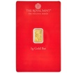 Investiční zlato - zlatý slitek 1g The Royal mint - Henna