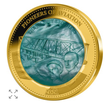Solomon Islands 5 oz zlatá mince Průkopníci letectví - bratři Wrightové - Proof, perleť - 2021 - Šalamounovy ostrovy