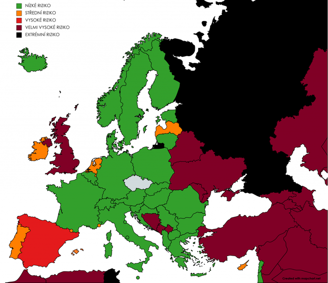 Cestovatelská mapa prázdniny