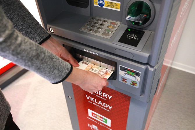 Vkladomat na OK POINTu.
