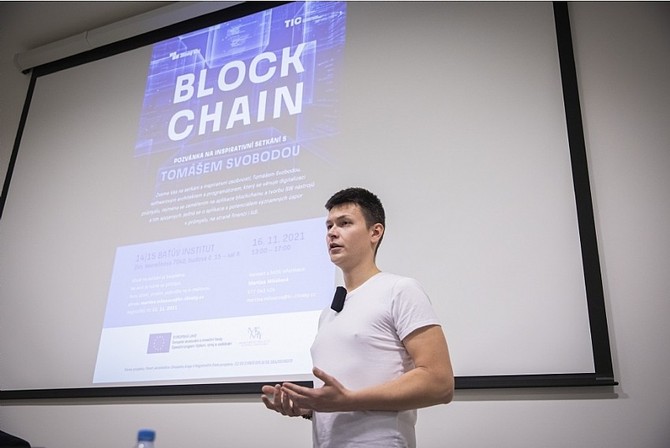 Programátor Tomáš Svoboda hovořil ve Zlíně o využití blockchainu v průmyslu
