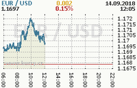 Online graf kurzu usd/eur